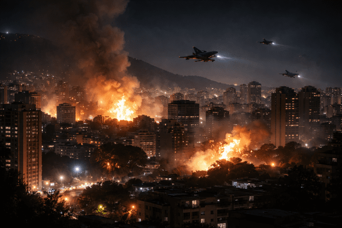 Venezuela reports explosions and low-flying aircraft in Caracas with cause still unknown