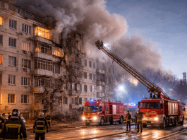 Rostov mayor reports apartment fire while officials cite debris from intercepted Ukrainian drone