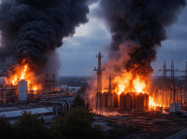 Massive drone activity sparks panic as chemical plant and electrical substation catch fire in Moscow region