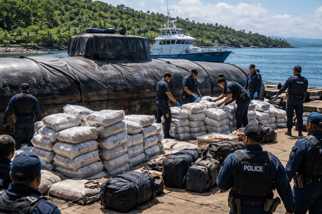 Fiji authorities intercept suspected narco-submarine carrying cocaine bound for Australia