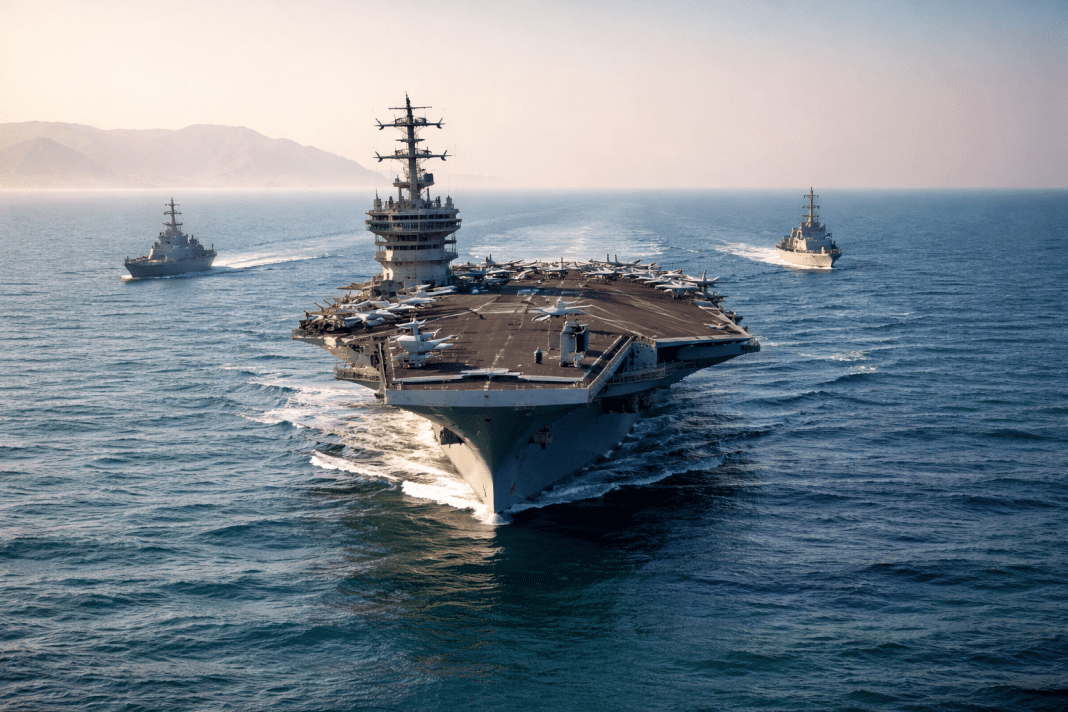 US moves carrier group near Iran as Tehran warns of escalation, raising global trade concerns