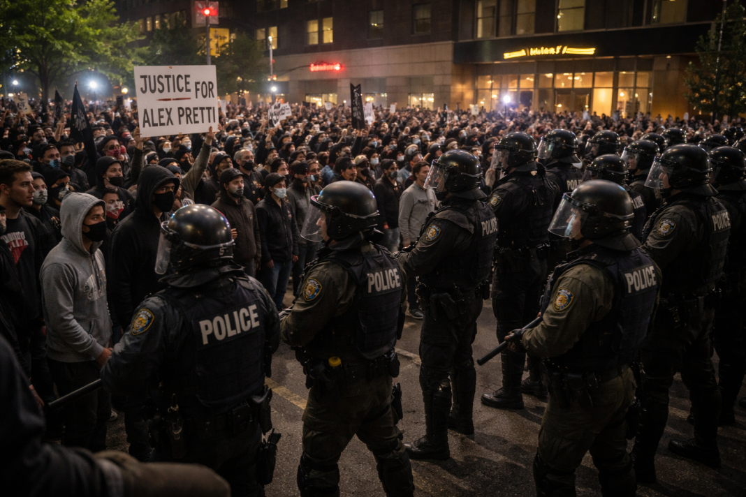 Maple Grove police declare unlawful assembly and arrest protesters after hotel demonstration turns violent