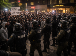 Maple Grove police declare unlawful assembly and arrest protesters after hotel demonstration turns violent