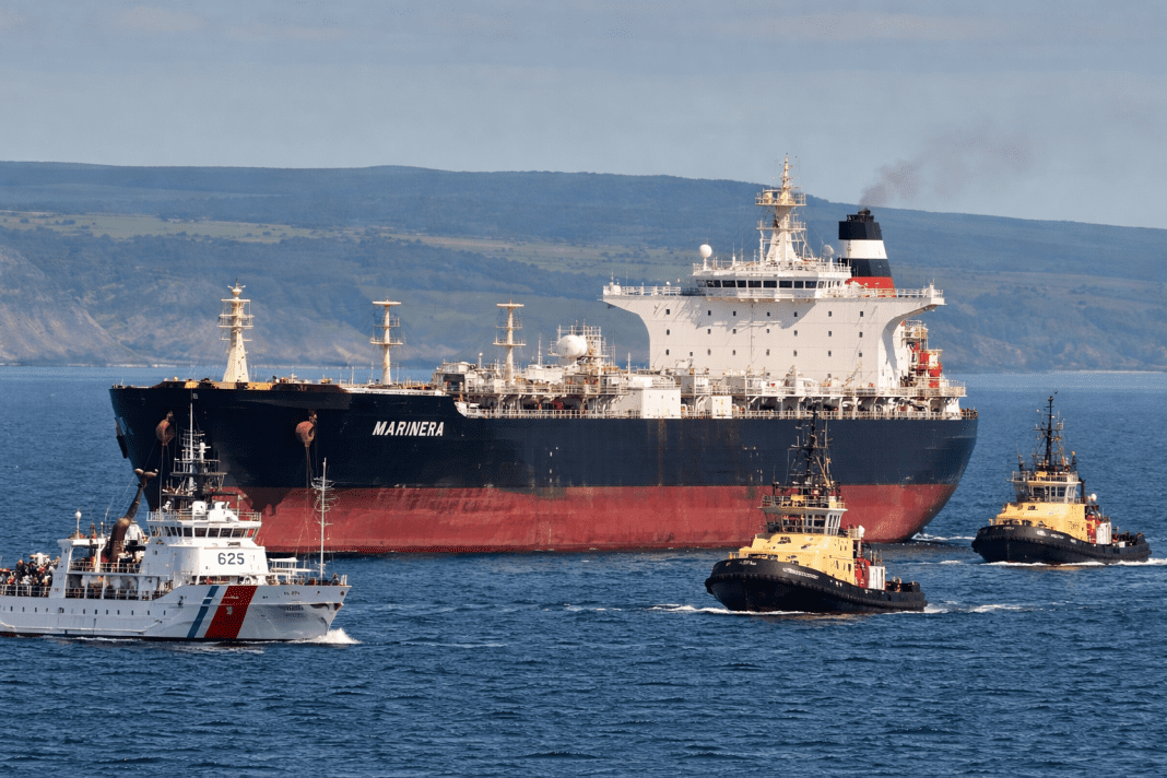 US Coast Guard monitors Russian tanker Marinera in Scottish waters amid sanctions concerns