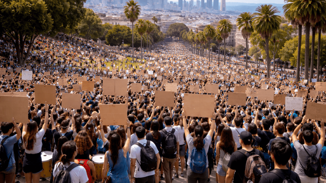 Protest draws thousands in San Francisco during nationwide strike against ICE policies