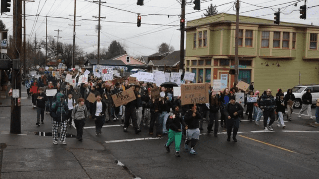 Portland students stage walkouts to protest ICE actions amid federal enforcement concerns