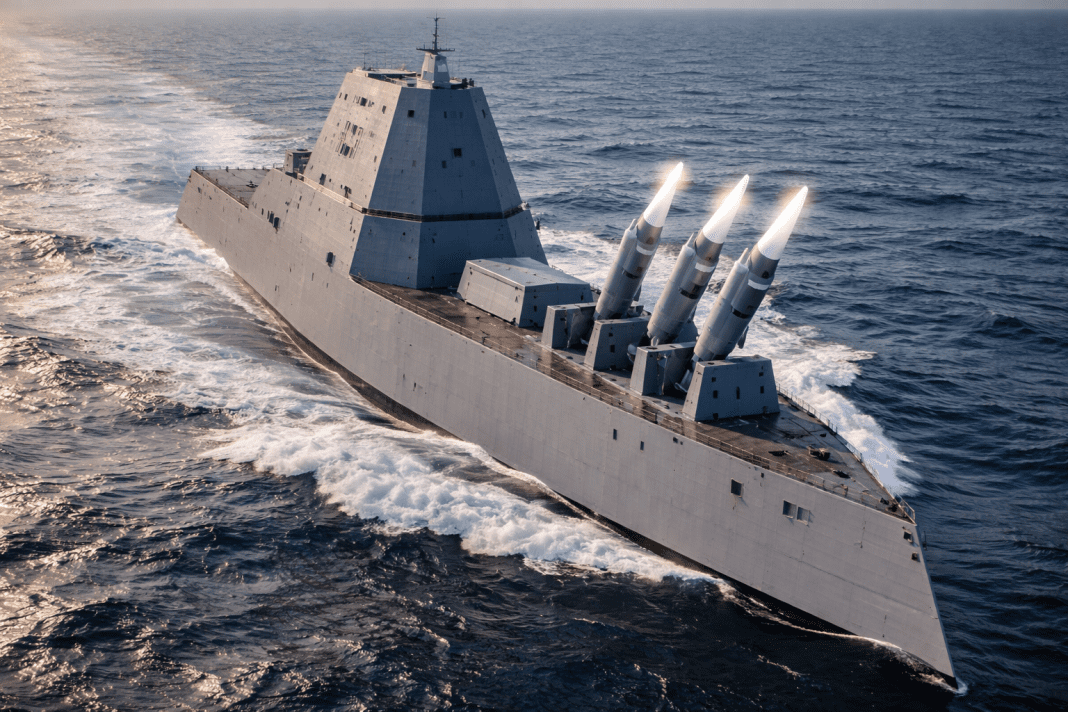 US Navy completes Zumwalt sea trials after missile refit to test hypersonic strike capability