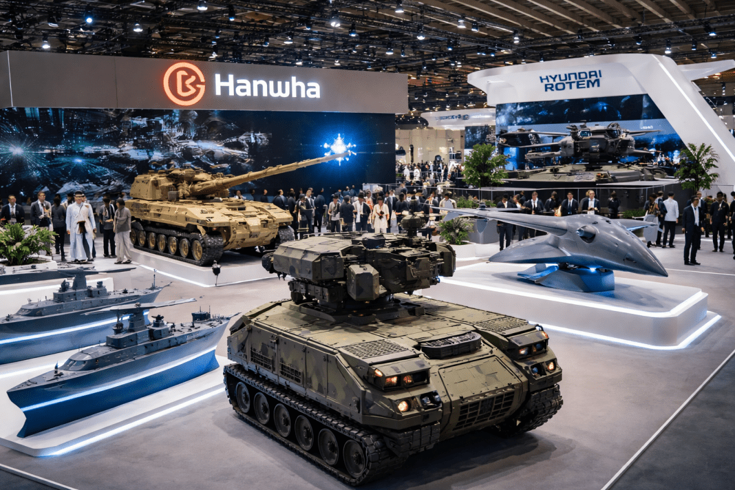 South Korea showcases AI weapons and defense systems at major arms exhibition in Riyadh