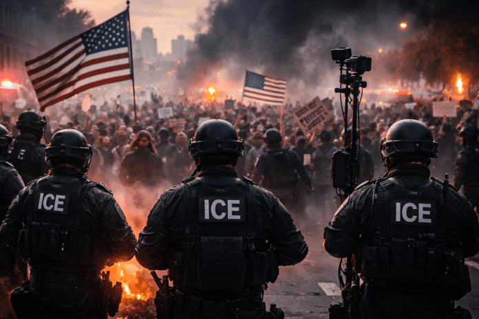 US analysts warn polarization and economic stress raise civil conflict risks as ICE role comes into focus