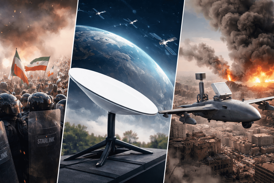 Iran jams Starlink satellite internet during protests revealing Ukraine drone war lessons
