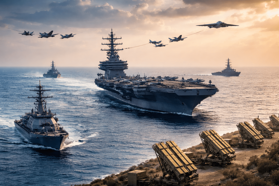 United States moves largest military buildup near Iran since Iraq war with carriers jets and air defences deployed