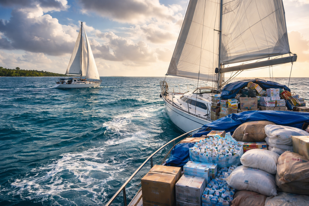 Mexico’s navy launches a major search for two sailboats carrying humanitarian aid to Cuba