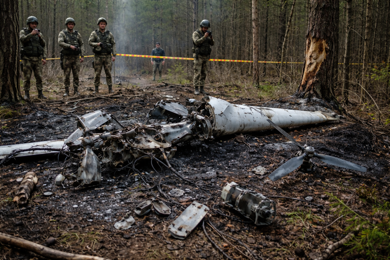 Latvia confirms a Ukrainian drone crashed in its eastern region after ...