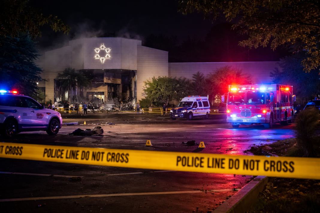 Authorities investigate after car crashes into Michigan synagogue, suspect found dead