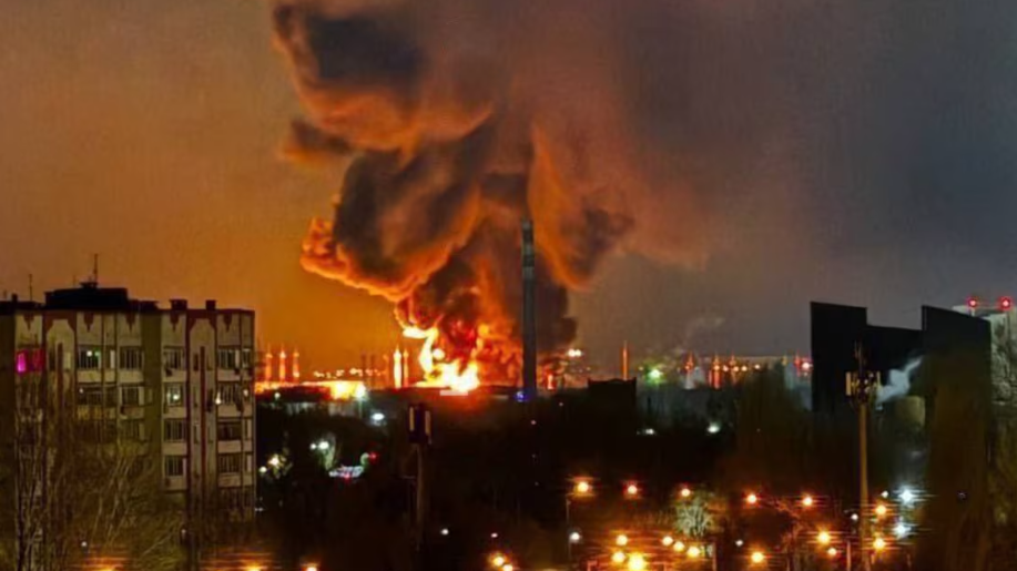 Multiple Russian oil refineries halt production after Ukraine launches a series of coordinated attacks