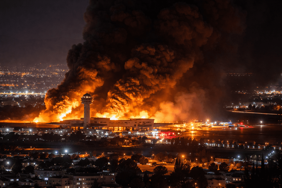 Middle East conflict expands as Shiraz airport is hit and Iran launches drone attacks