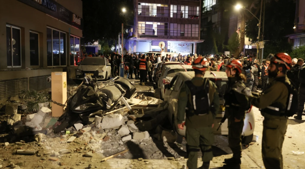 Two killed in Tel Aviv after Iran launches missiles with cluster warheads