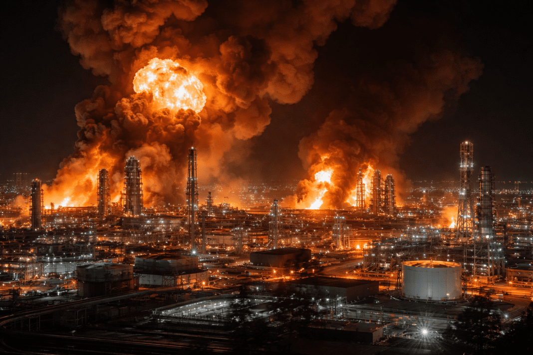Powerful explosions rock Iran’s vital Asaluyeh petrochemical hub after a reported strike