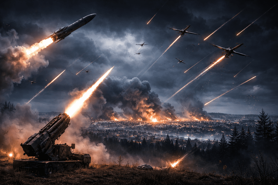 More than 300 drones were neutralized during a coordinated defense against Iskander-M missiles and aerial swarms