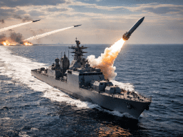 Kim Jong Un oversees missile drills from a new Choe Hyon class destroyer in the West Sea