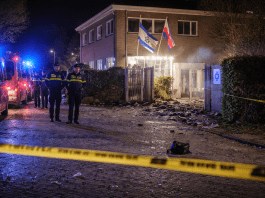 Nijkerk police review surveillance after a nighttime explosion strikes a community building Nijkerk police review surveillance after a nighttime explosion strikes a community building