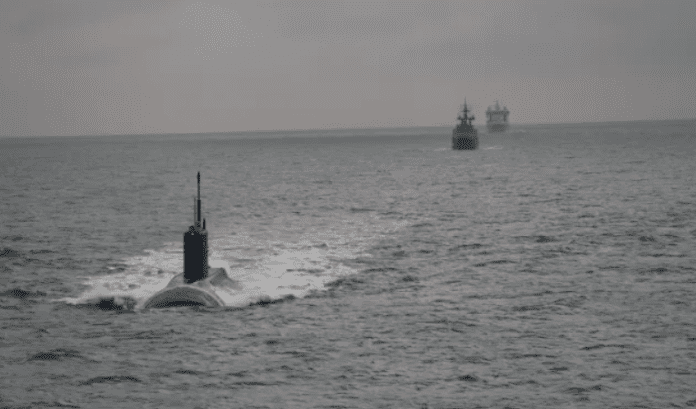 North Atlantic UK navy shadows Russian submarines in the North Atlantic to protect vital undersea cables